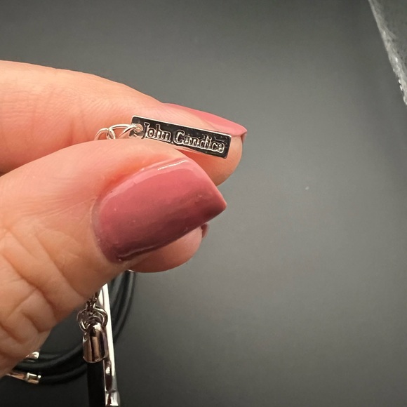 Fornash Gold Tone and Cream Enamel Flower 38" Necklace - Picture 3 of 3